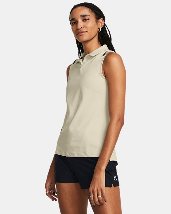 Curry Splash Women's Sleeveless Polo