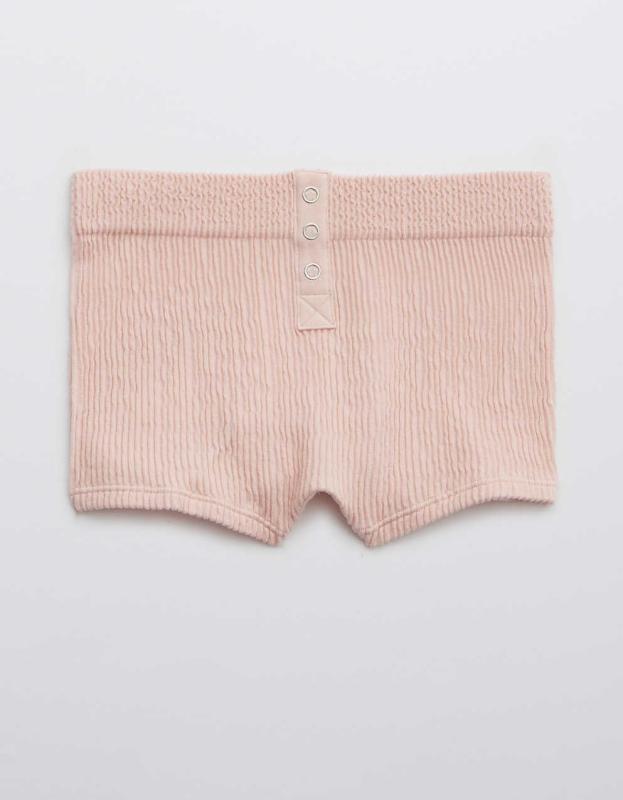 Aerie Seamless Snap Cheeky Boyshort Underwear - Liquid Crystal, XS 