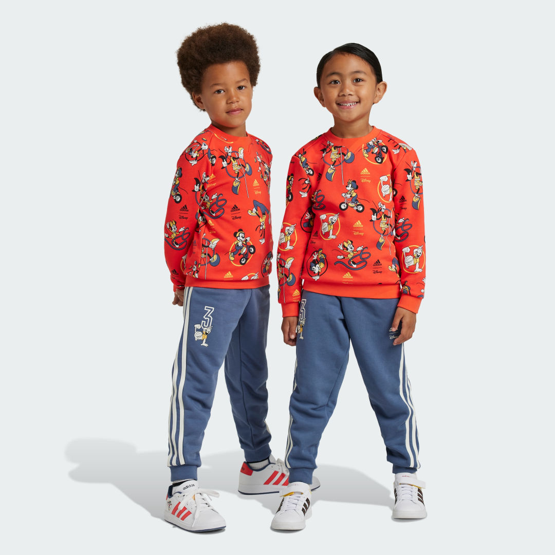 adidas Disney Mickey Mouse Joggers Lifestyle 110 Kids Red / Multicolor