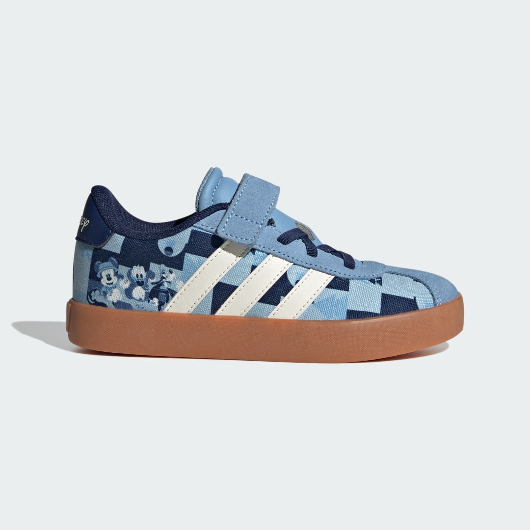 adidas ADIDAS DISNEY MICKEY VL COURT SHOES CHILDREN Lifestyle,Skateboarding 1 UK Kids Ash Blue / Off White / Crew Blue