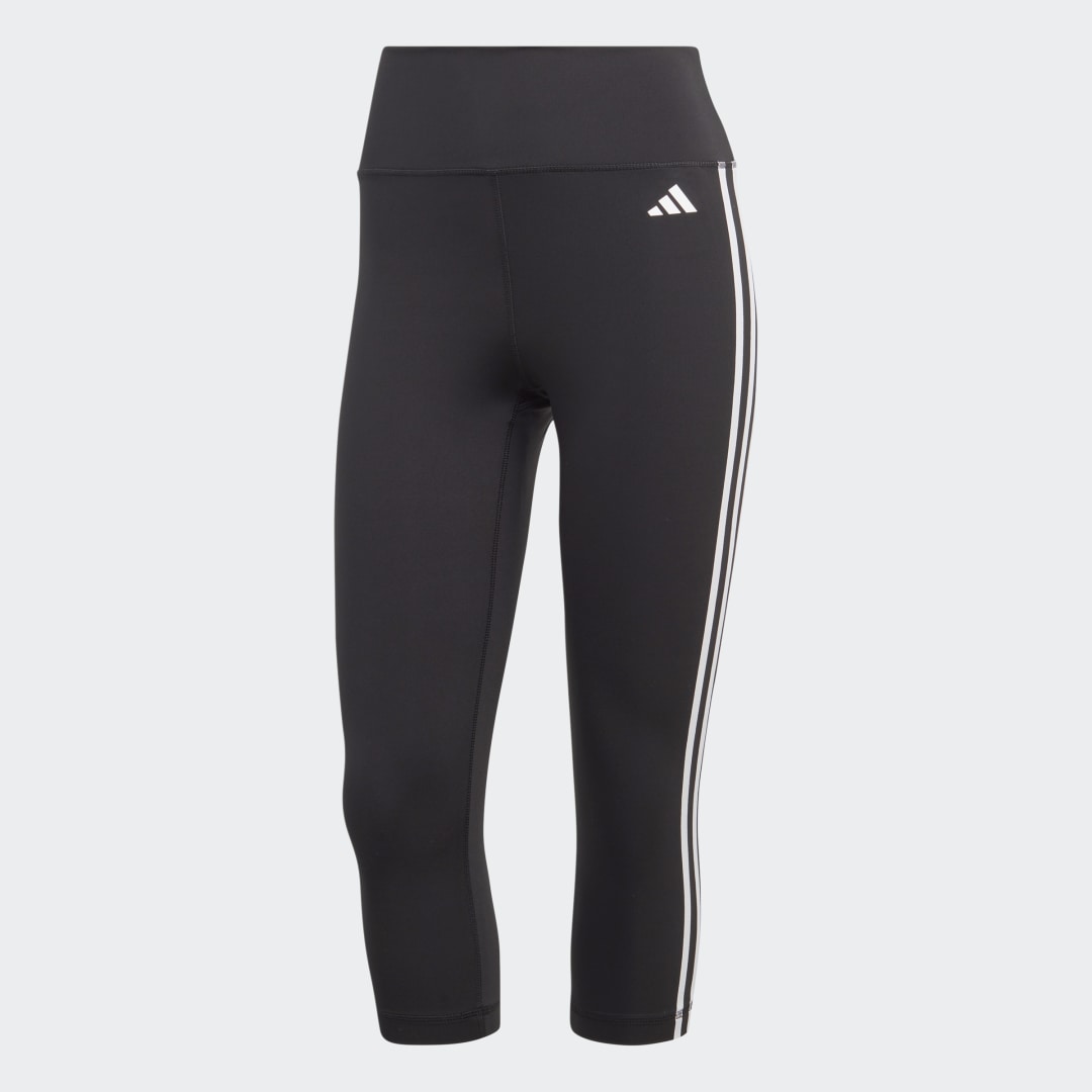 adidas Train Essentials 3-Stripes High-Waisted 3/4 Leggings Gym & Training,Training S Women Black