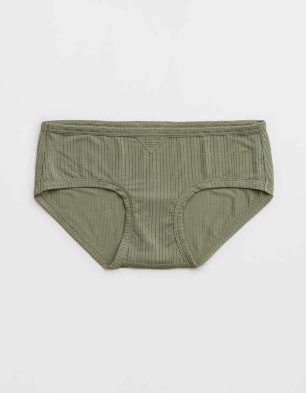 Superchill Modal Rib Boybrief Underwear - Olive Fun, XS 