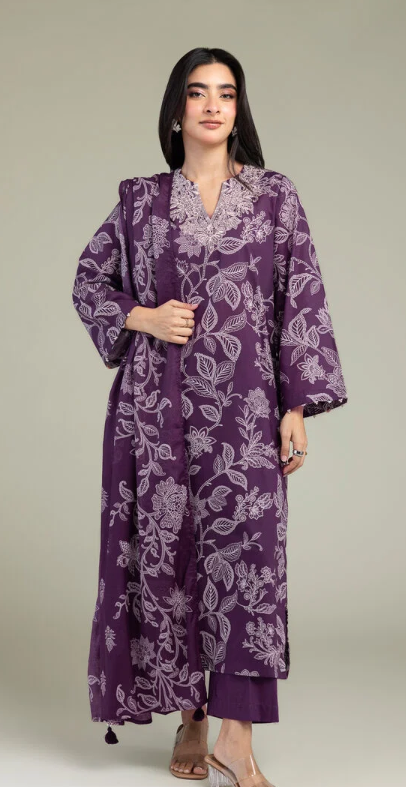 AP-Purple Cambric Kurta