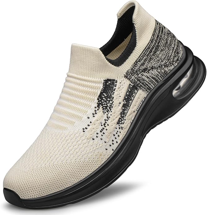 Mens Walking Shoes Slip on Lightweight Running Shoes