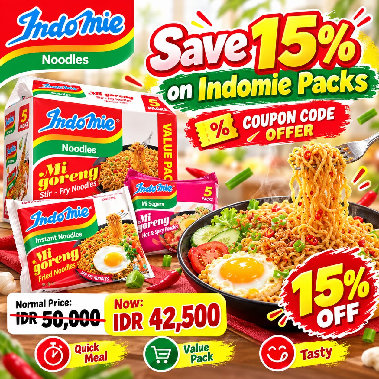 AP-Save 15% on Indomie Packs