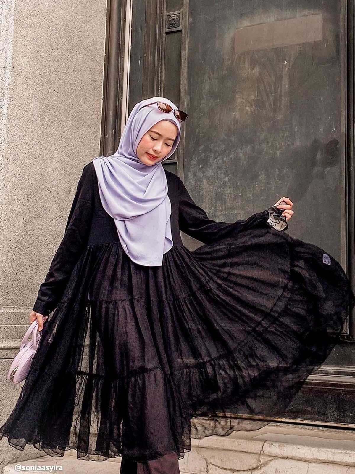 Boxy Tiered Top - Black