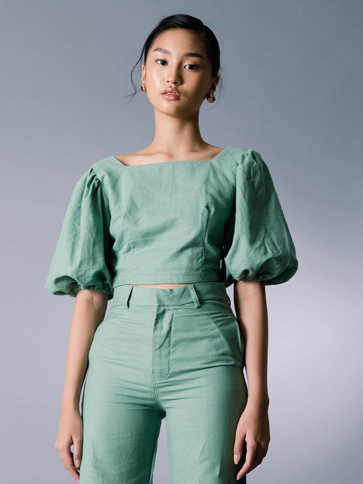 Cruz Crop Top - Walnut