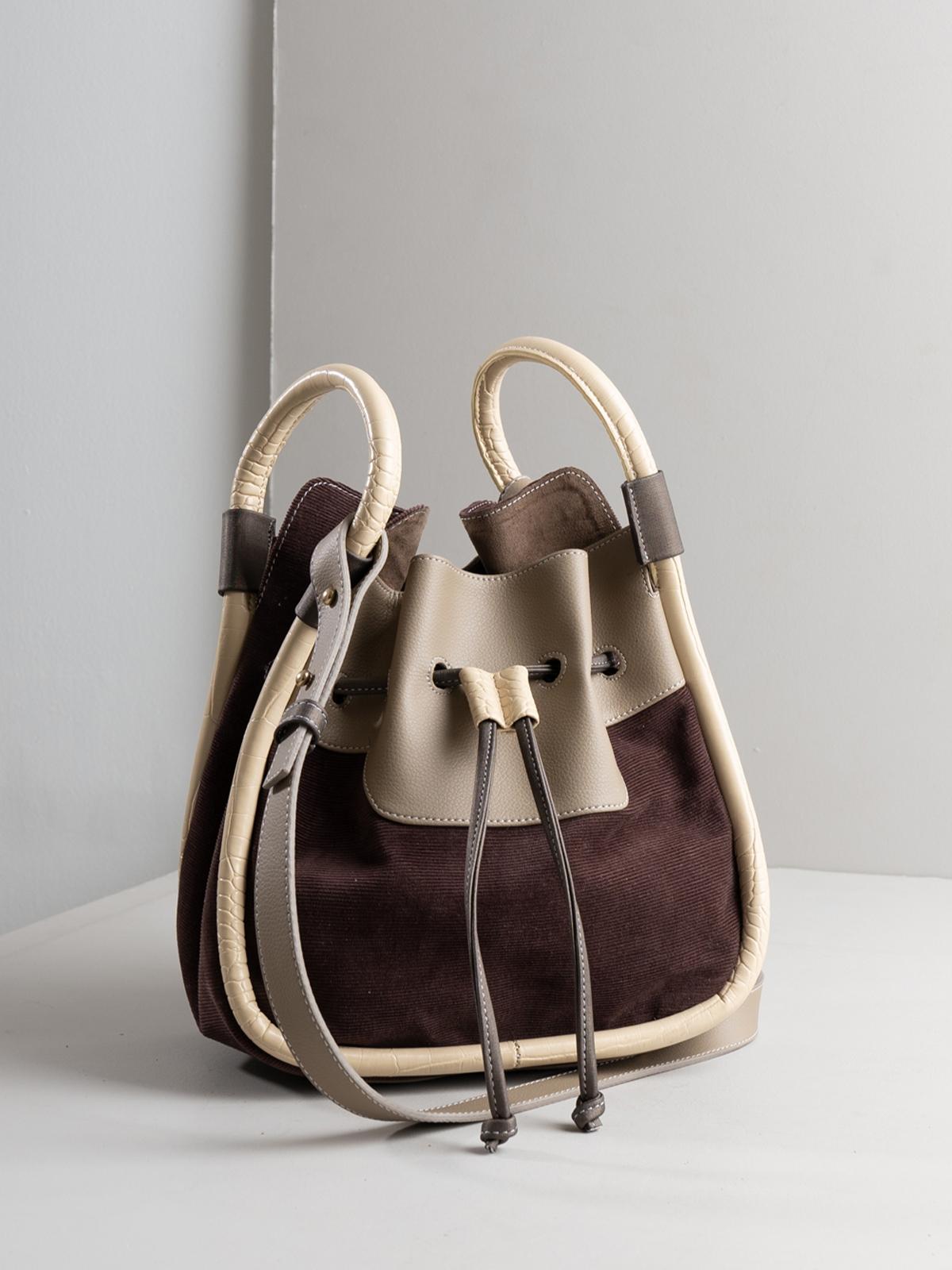 Bento Drawstring - Pearl/Grey