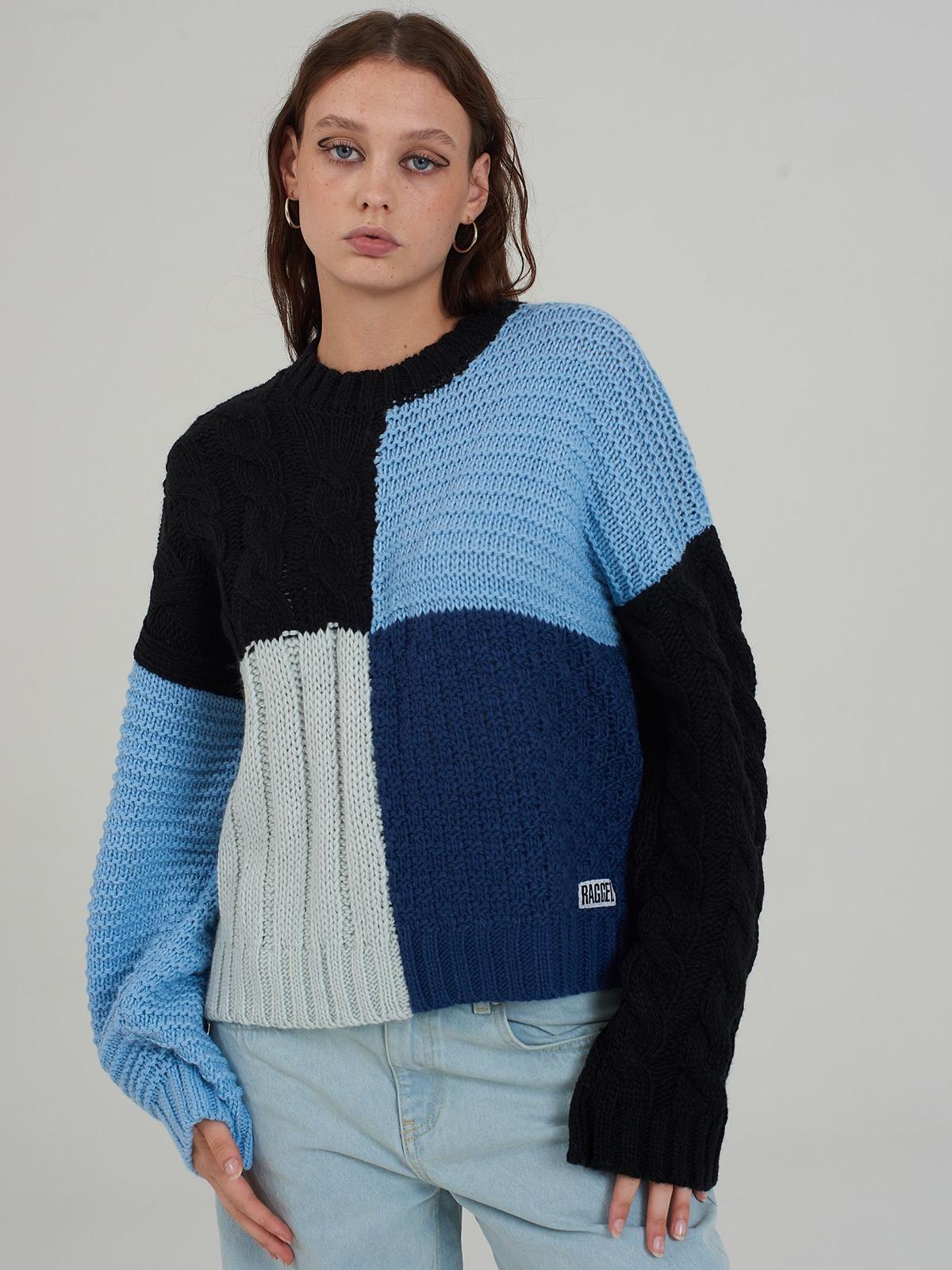 Matrix Knit - Blue Mix
