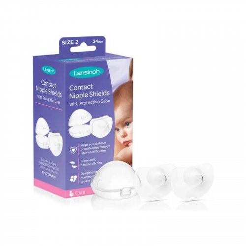 Lansinoh Contact Nipple Shields 24mm 2-Pack