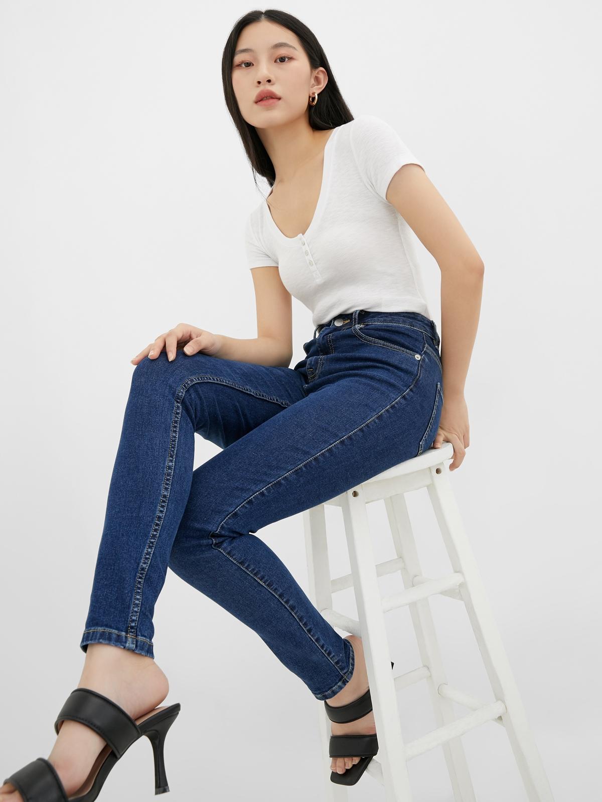 High Rise Skinny Jeans - Blue