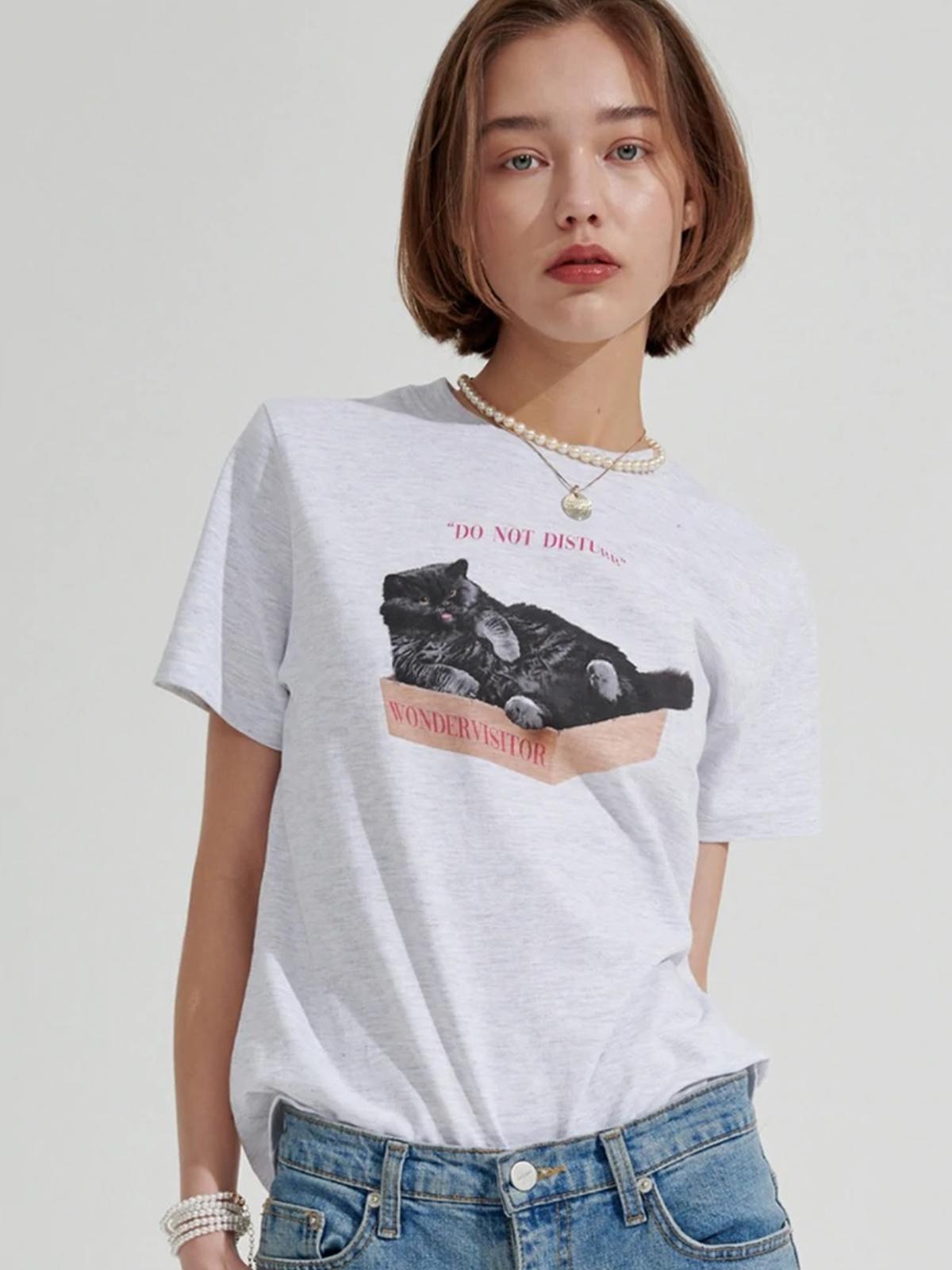 Wonder Visitor x Box Cat Overfit T-shirt - White