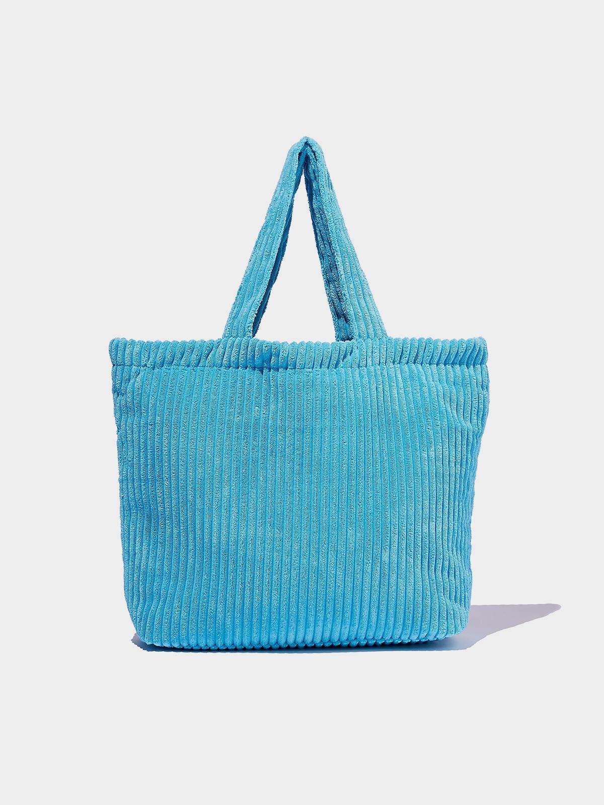 Textured Tote - Blue