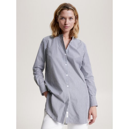  TOMMY HILFIGER Stripe Relaxed Fit Longline Shirt