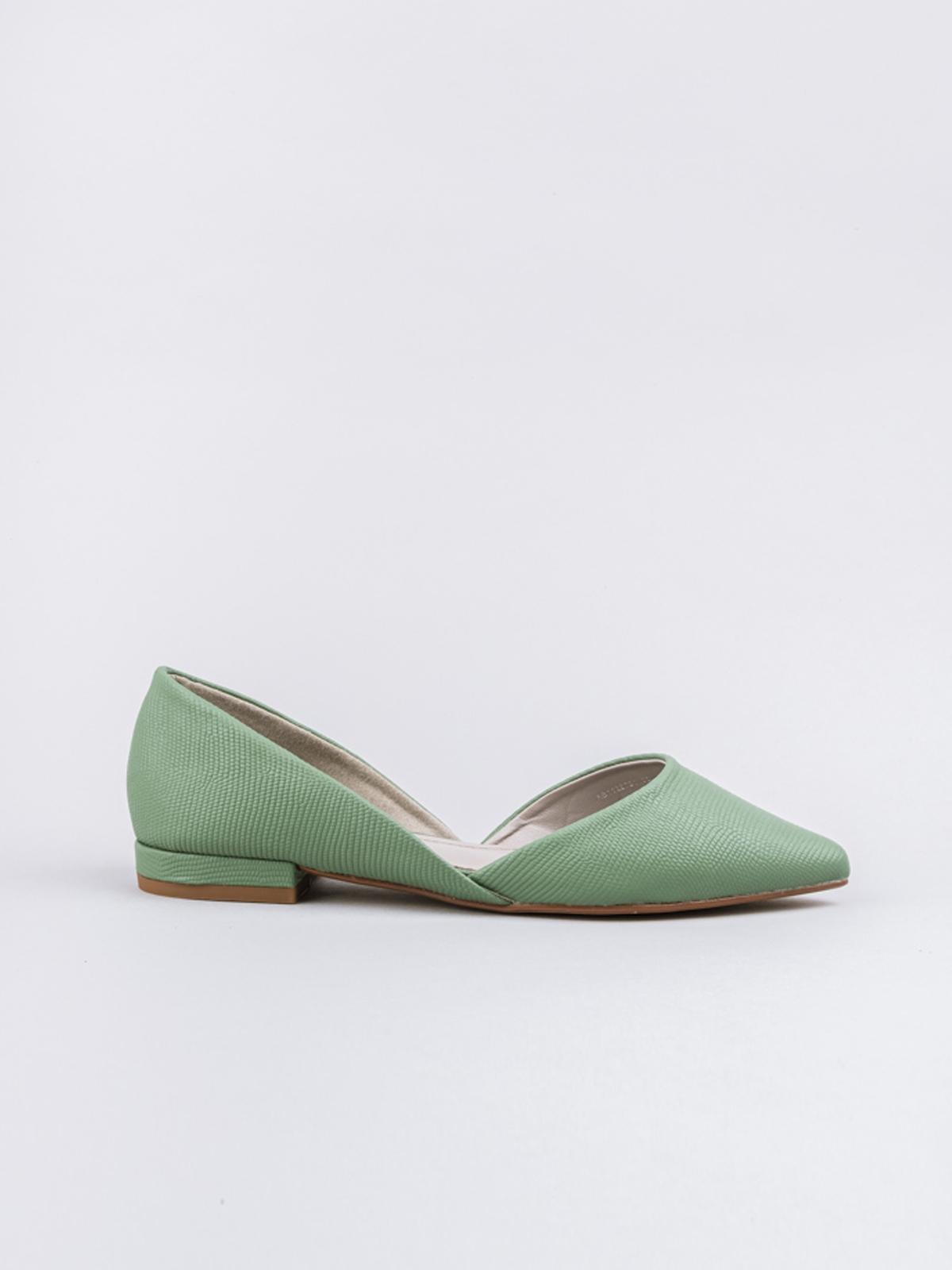 Low Heel Pump - Green