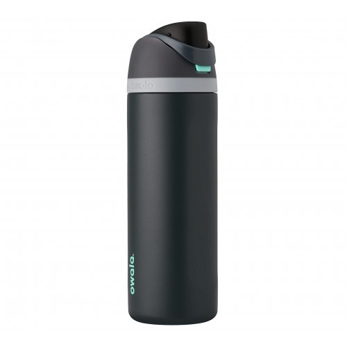 Owala FreeSip Insulated Stainless Steel Water Bottle with Straw for Sports and Travel, BPA-Free, 24oz, Foggy Tide 