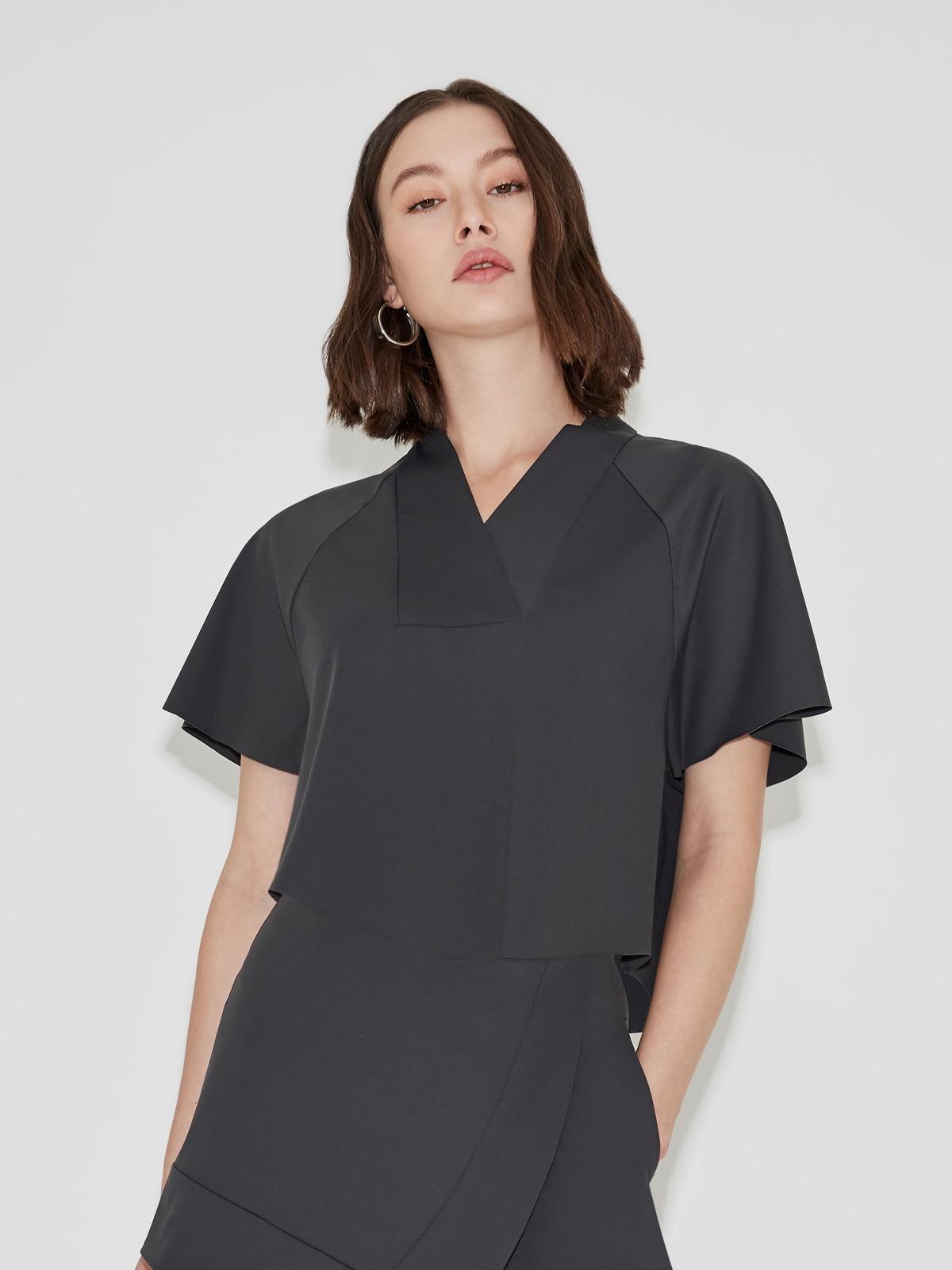 Kimo Crop Top - Dark Grey