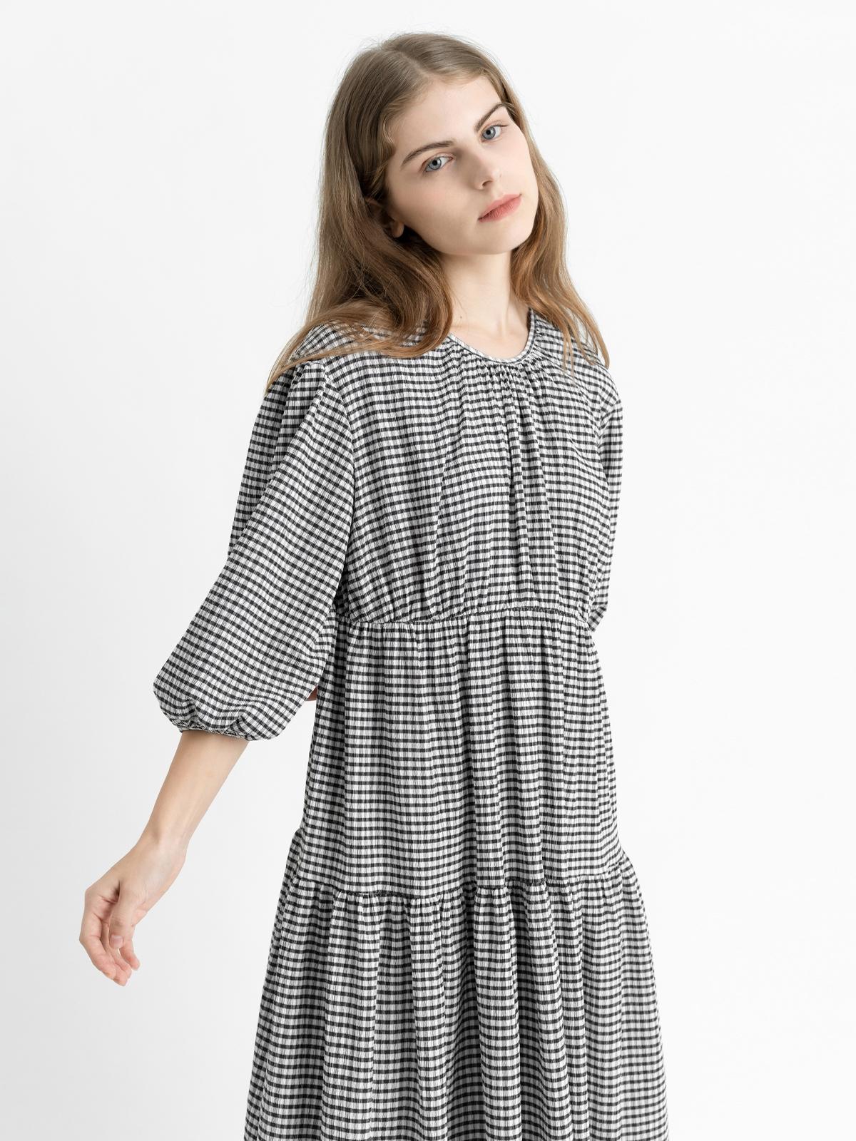 Noemie Dress - Black/White