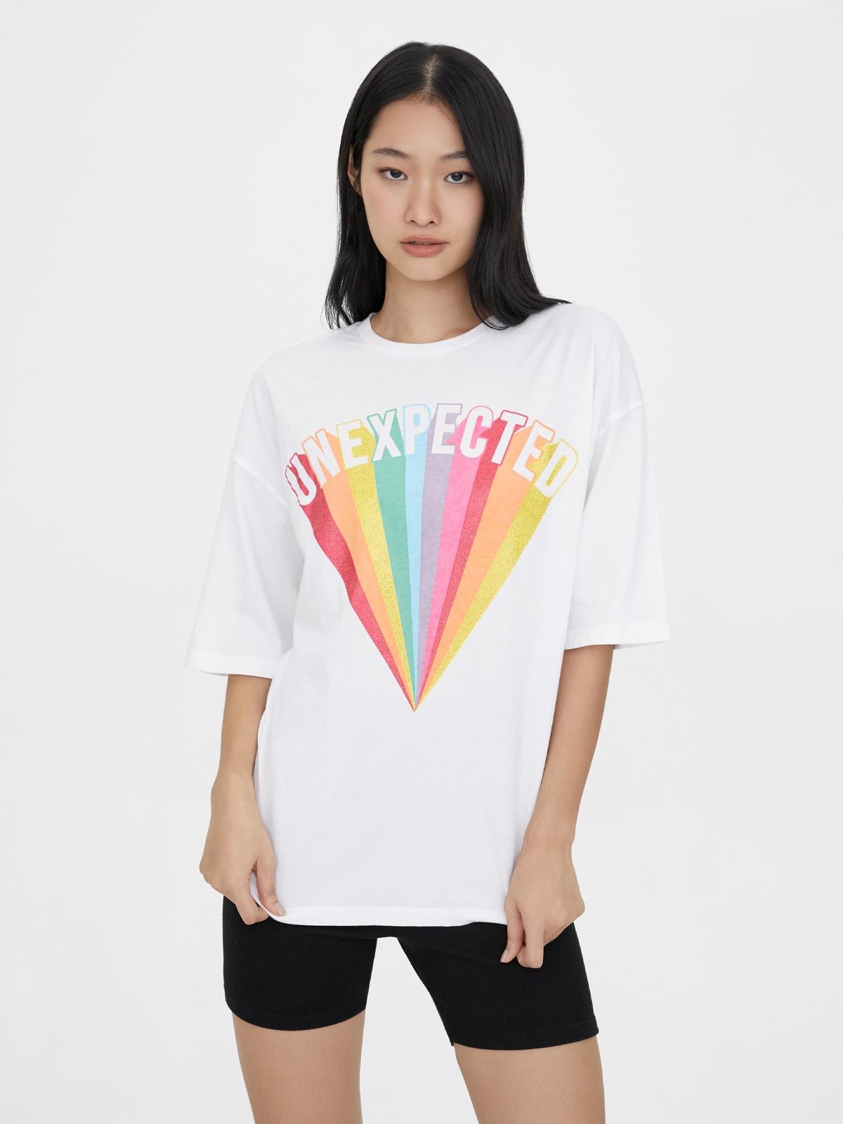Sustainable Unexpected Graphic Tee - White