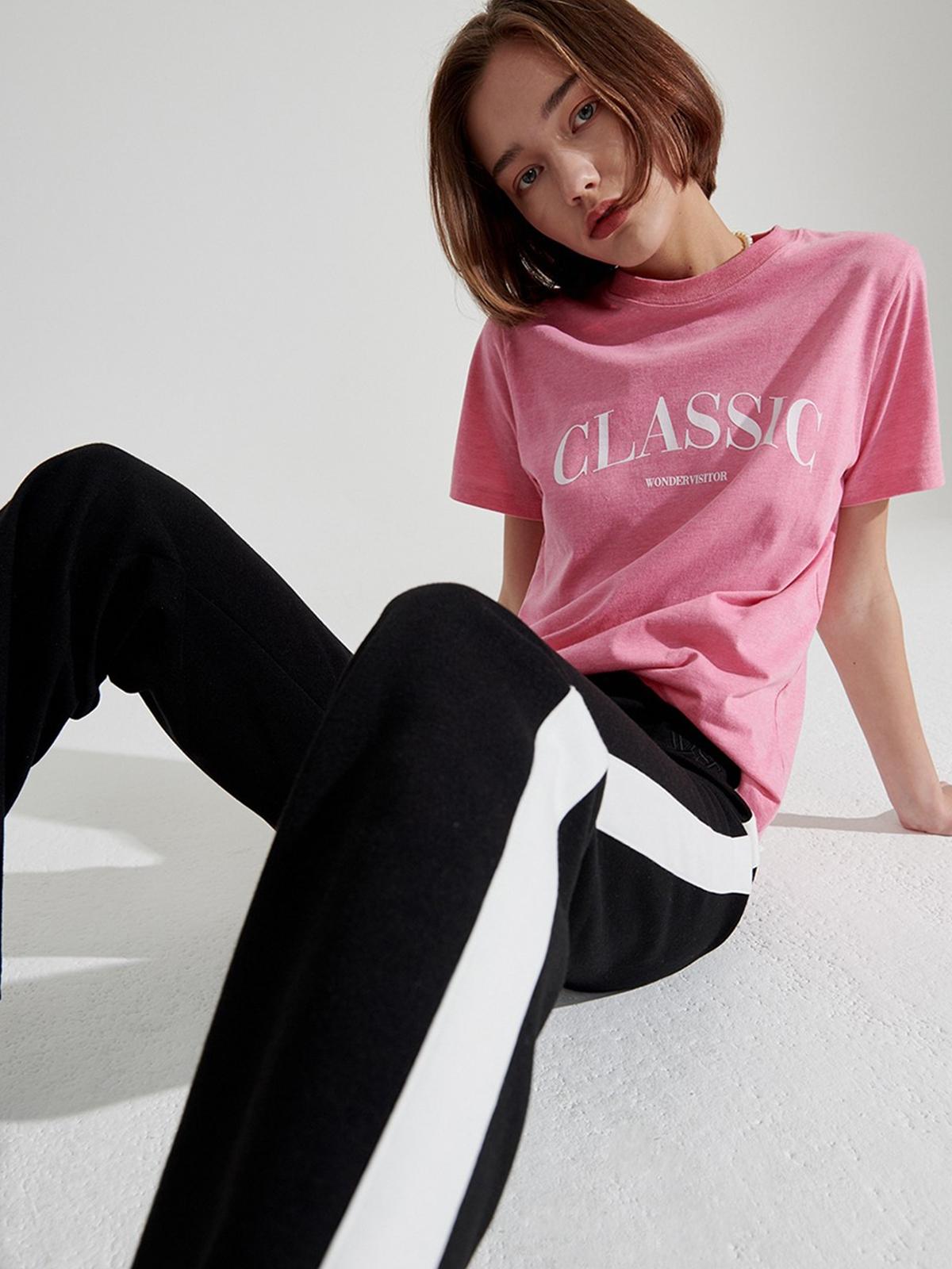 Wonder Visitor x Classic Tee - Pink