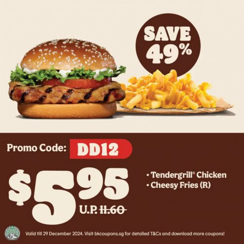 Flavour Feast: Tendergrill® Chicken & Cheesy Fries for $5.95