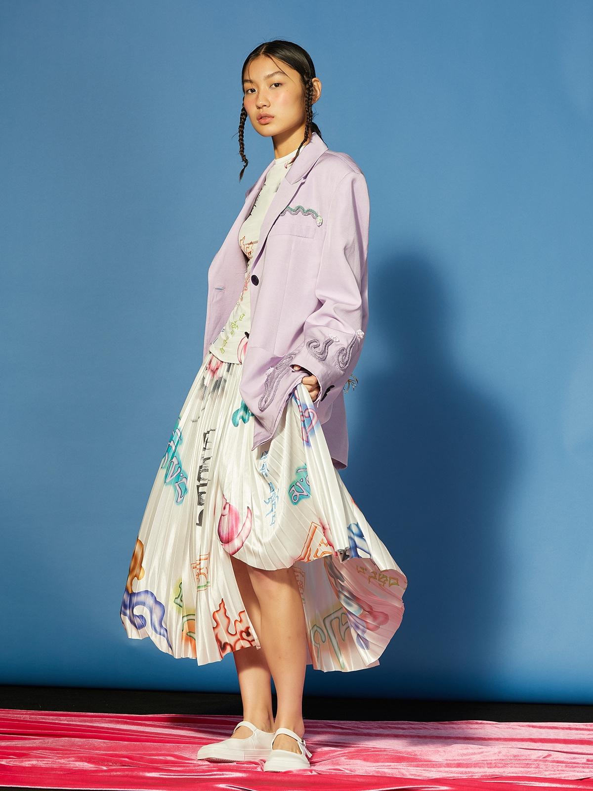 SHFW Runway Edition Midi Skirt - White