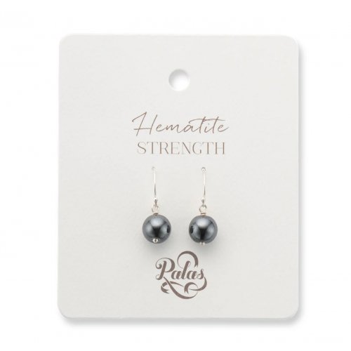 Hematite healing gem earrings