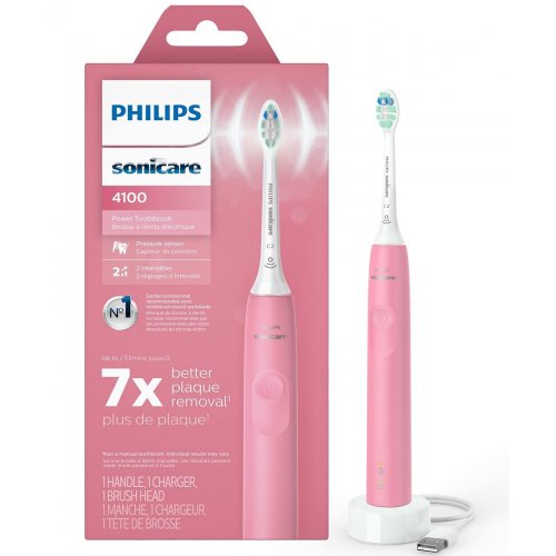Philips Sonicare 4100 Power Toothbrush, Rechargeable Electric Toothbrush with Pressure Sensor