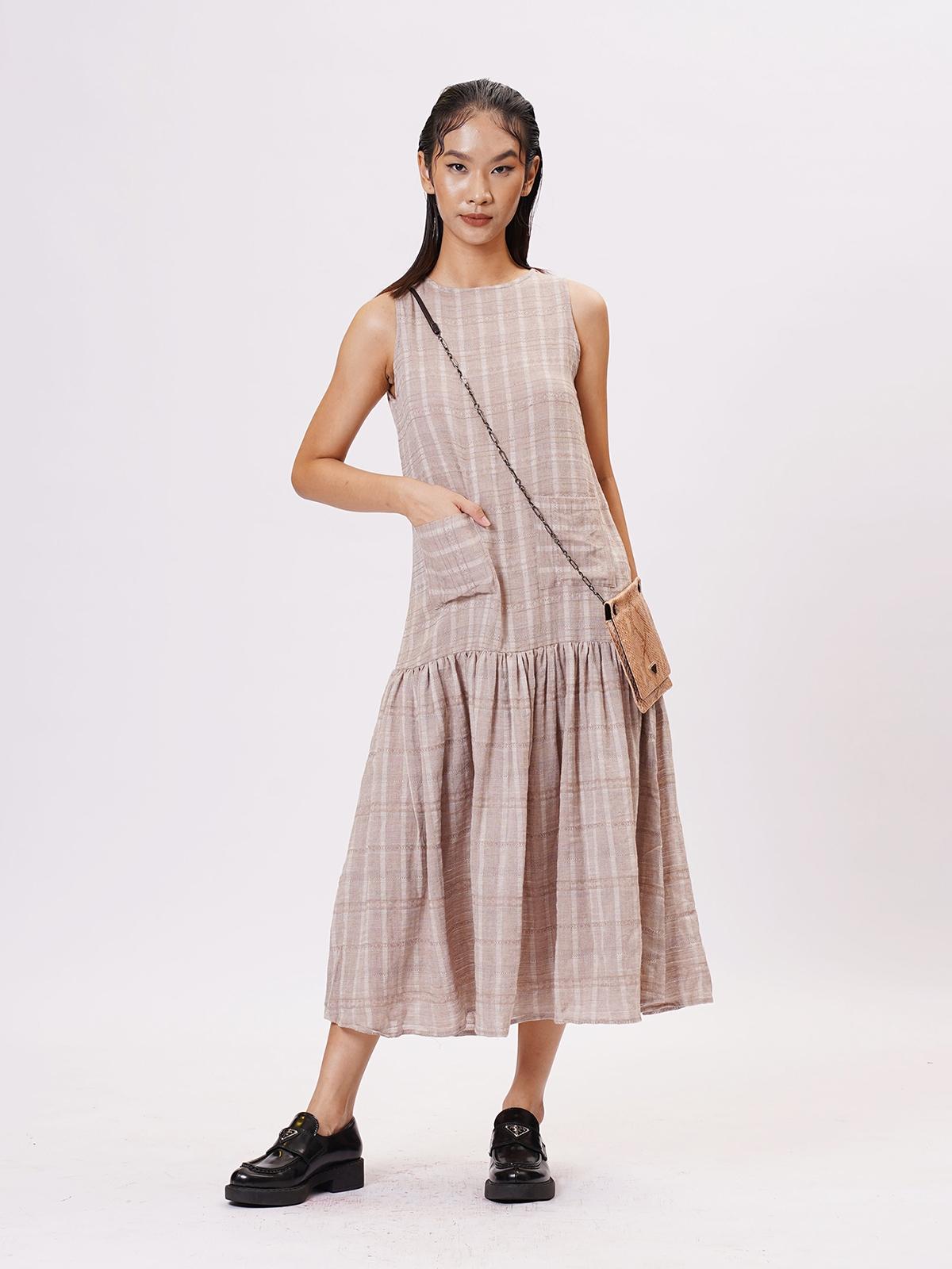 Nami Sleeveless Dress - Stripes