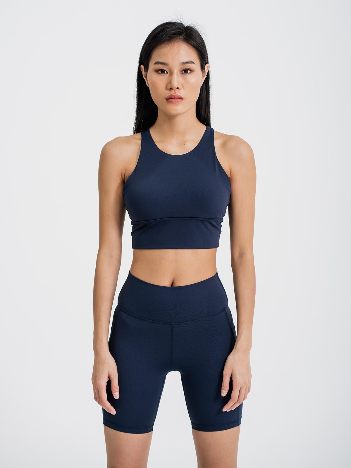 Studio Crop Top - Navy