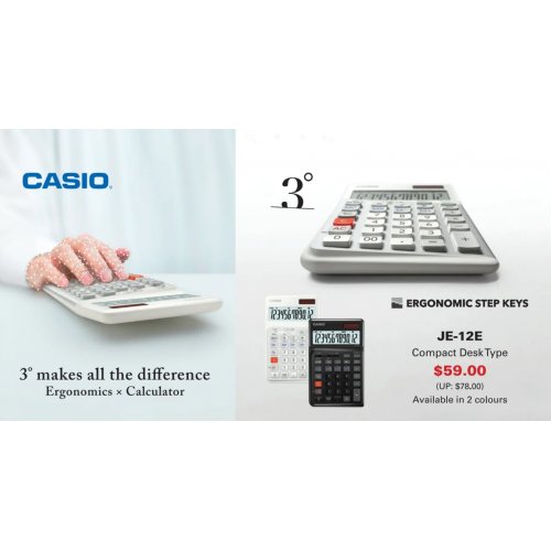 Ergonomic step keys JE-12E Compact Desk Type