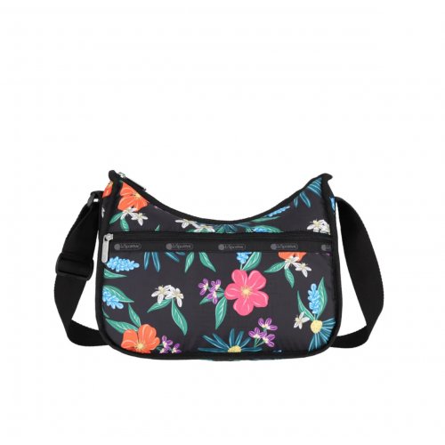 Wild Flower Watercolor Classic Hobo