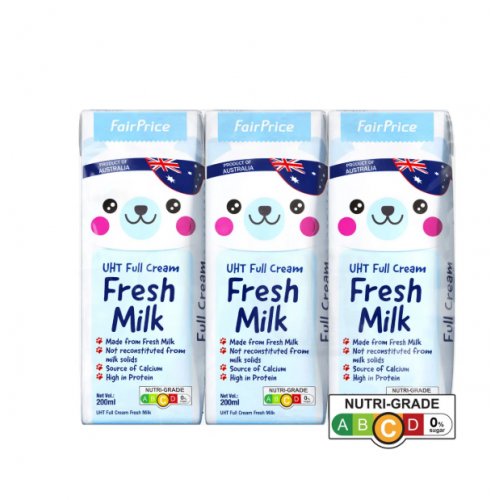 FairPrice UHT Kids Full Cream Packet Milk - Fresh Milk