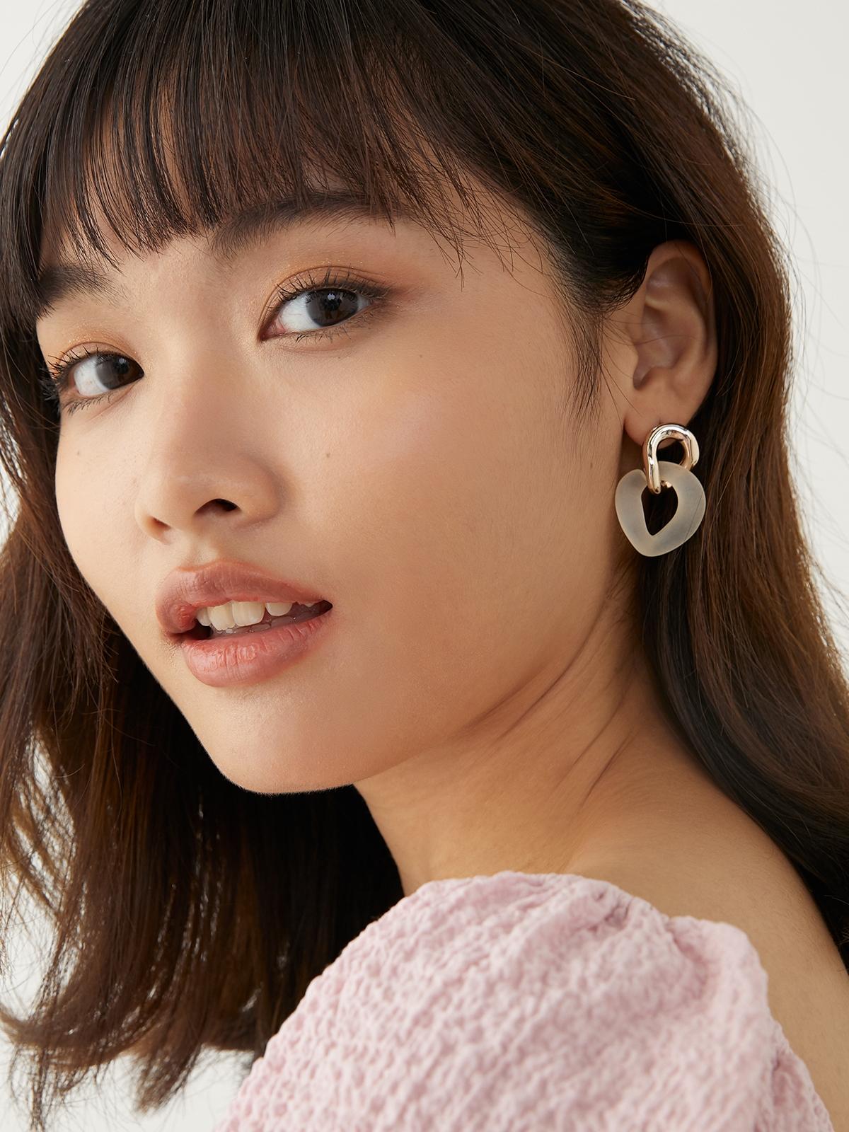 Drop Hoops Earing - Gold