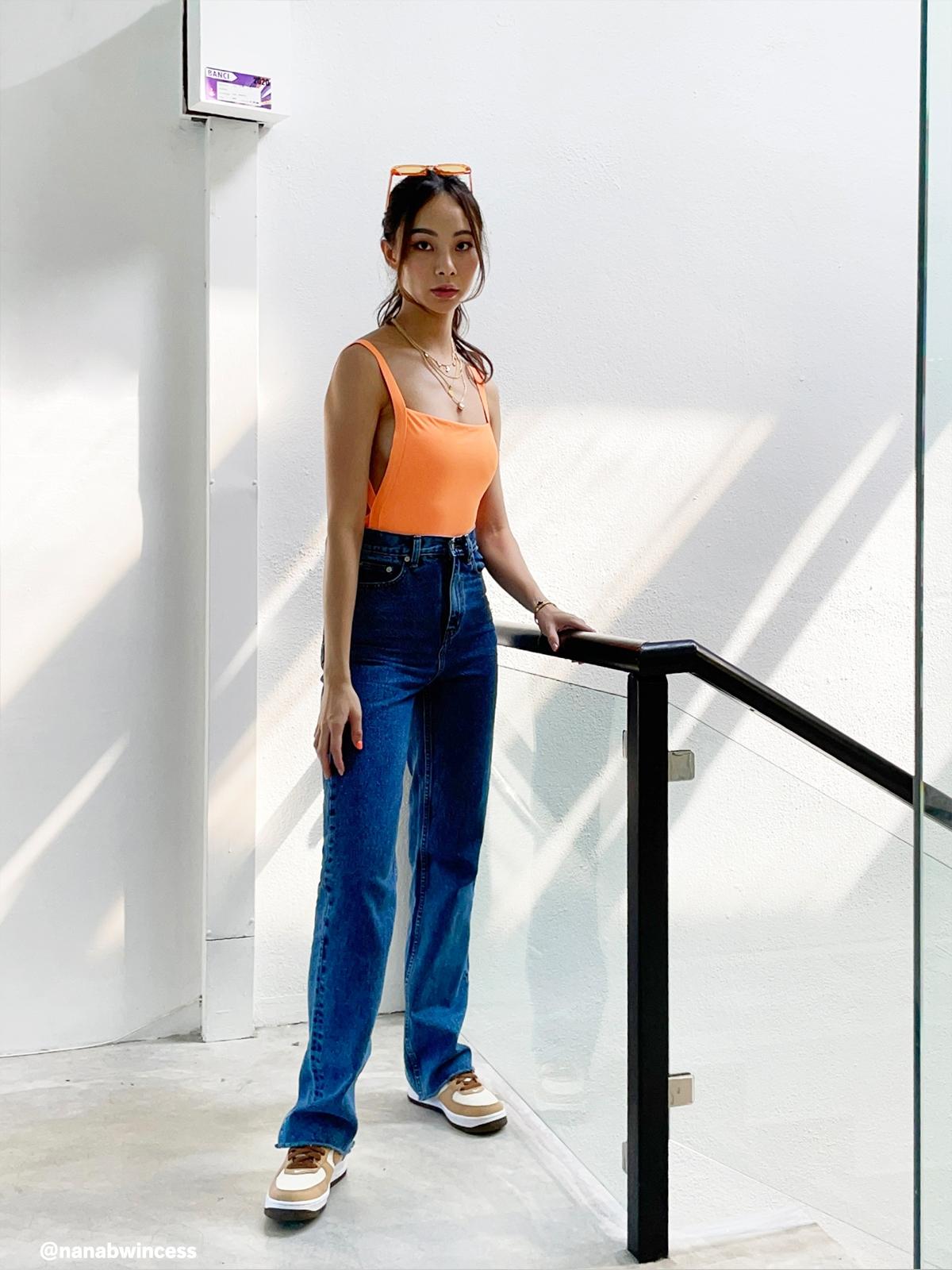 Sustainable Frayed Hem Jeans - Light Blue