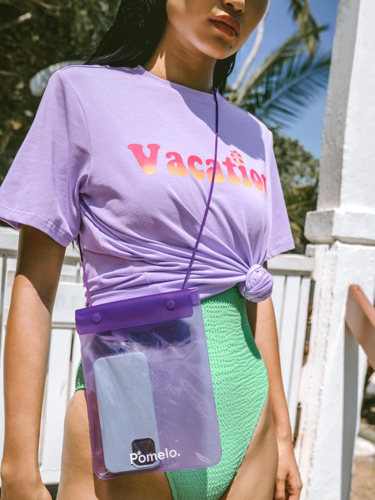 Vacation Graphic Tee - Lilac