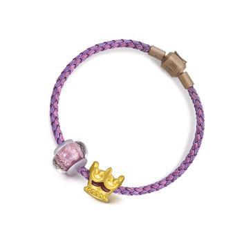 'Murano Glass Charme Sets' 999 Gold Bracelet