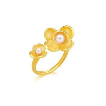 'Floral' 999.9 Gold Ring