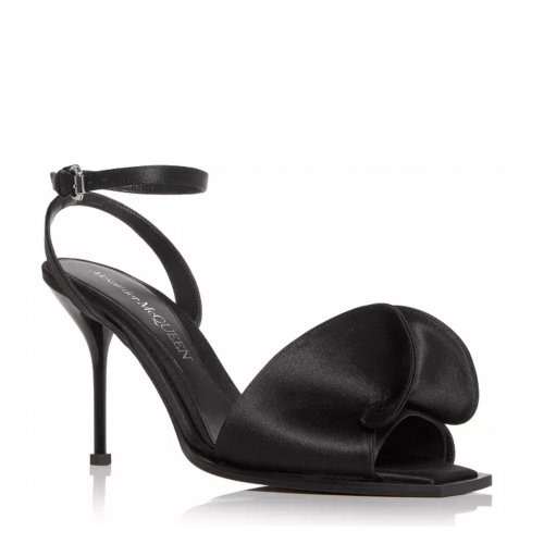 Alexander McQUEEN Women's Sculpted Silk High Heel Sandals 