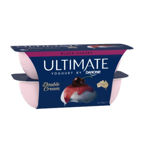 Danone Ultimate Yoghurt - Black Cherry 4sX115g