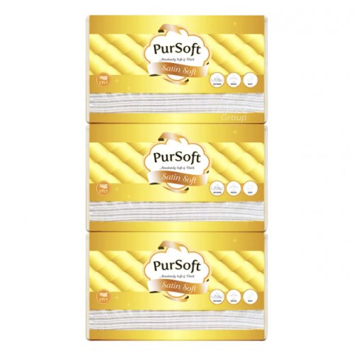 PURSOFT 3-Ply Satin Soft Mini Soft Pack