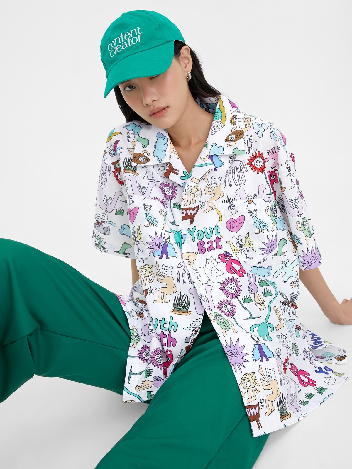 Youthbath x Graphic Pattern Shirt - Multi Color