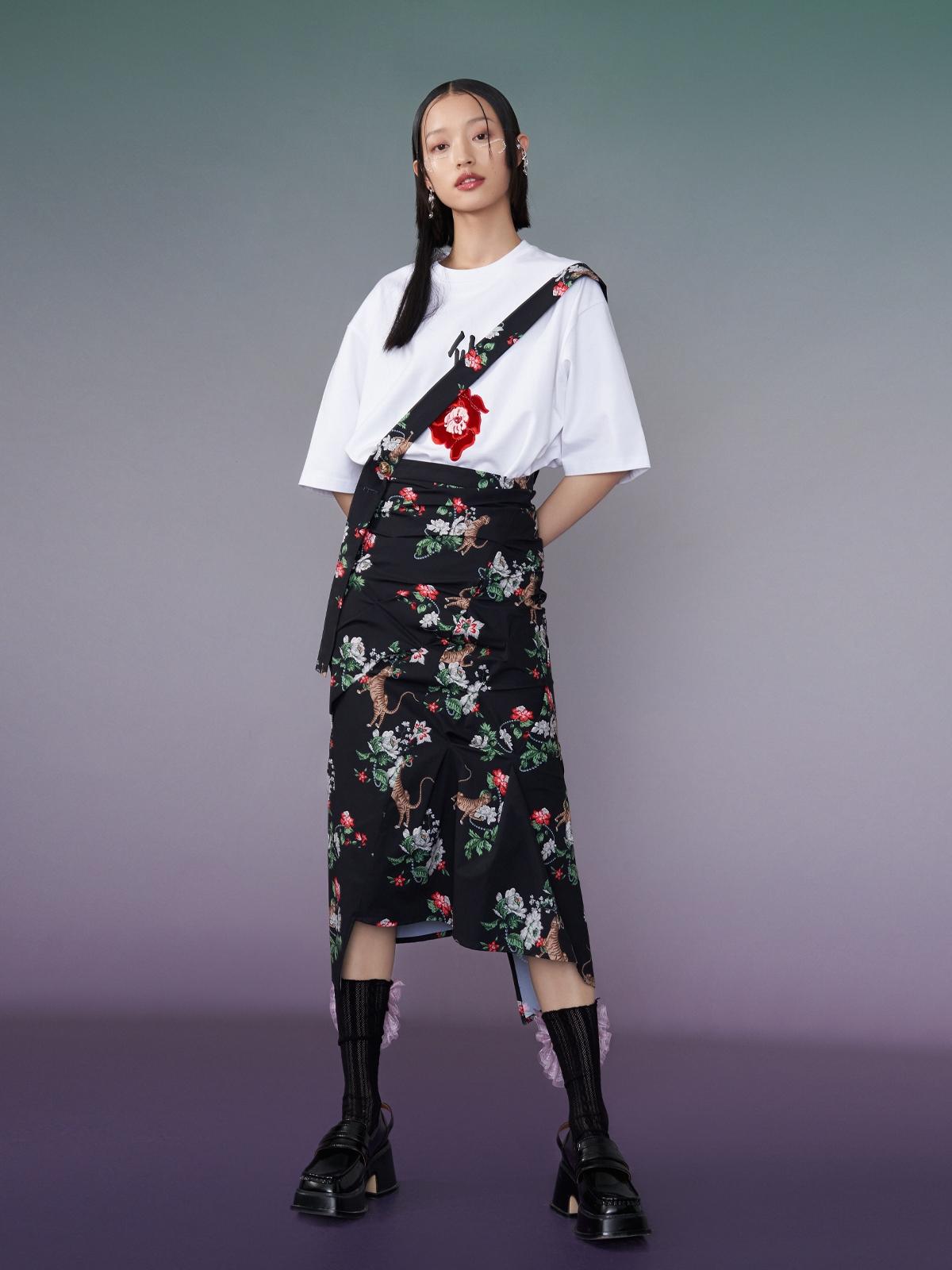 Asymmetrical Skirt - Black