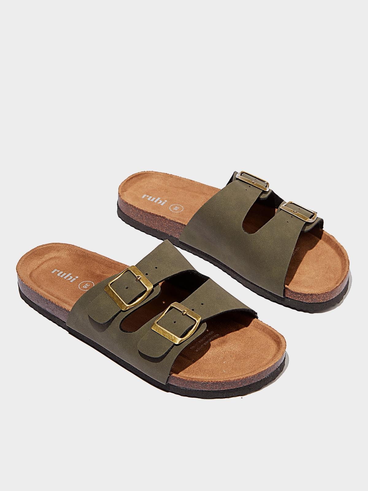 Rex Double Buckle Slide - Khaki