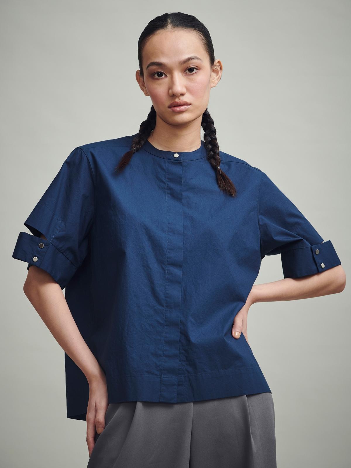 Detached Cuff Shirt - Navy