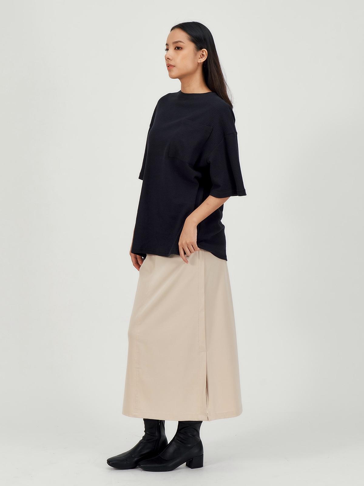 Unisex Waffle Tee - Black