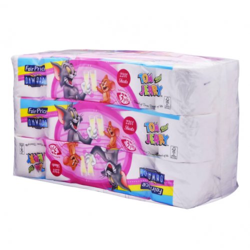 FairPrice Onwards Tom & Jerry 3-Ply Bathroom Tissues