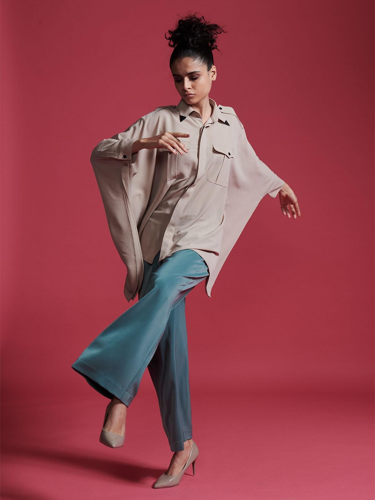 Extra Boxy Shirt - Beige