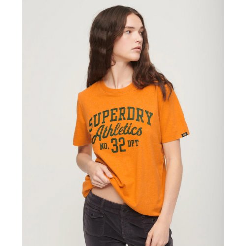 Athletic Script Graphic T-Shirt - Thrift Gold Marl