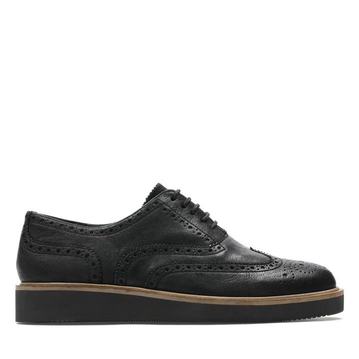 Baille Brogue Black Leather